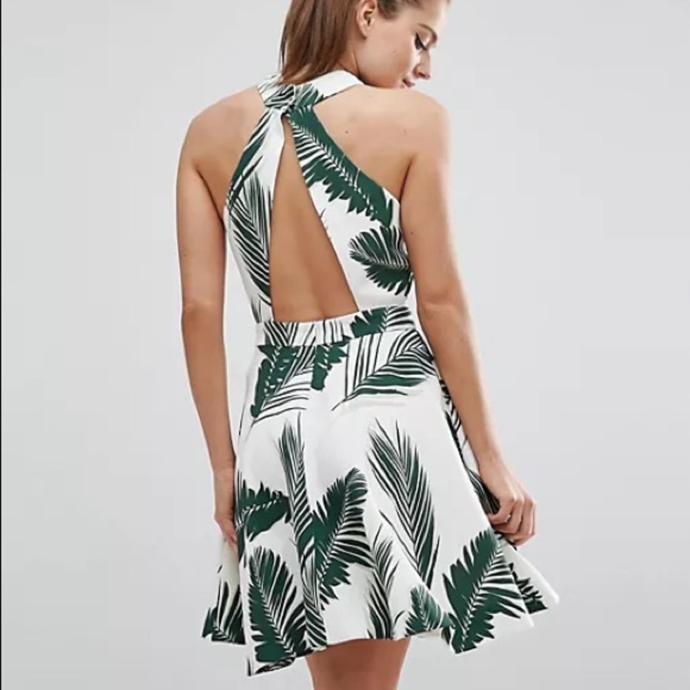 C/Meo Collective Witness Leaf Print Dress
